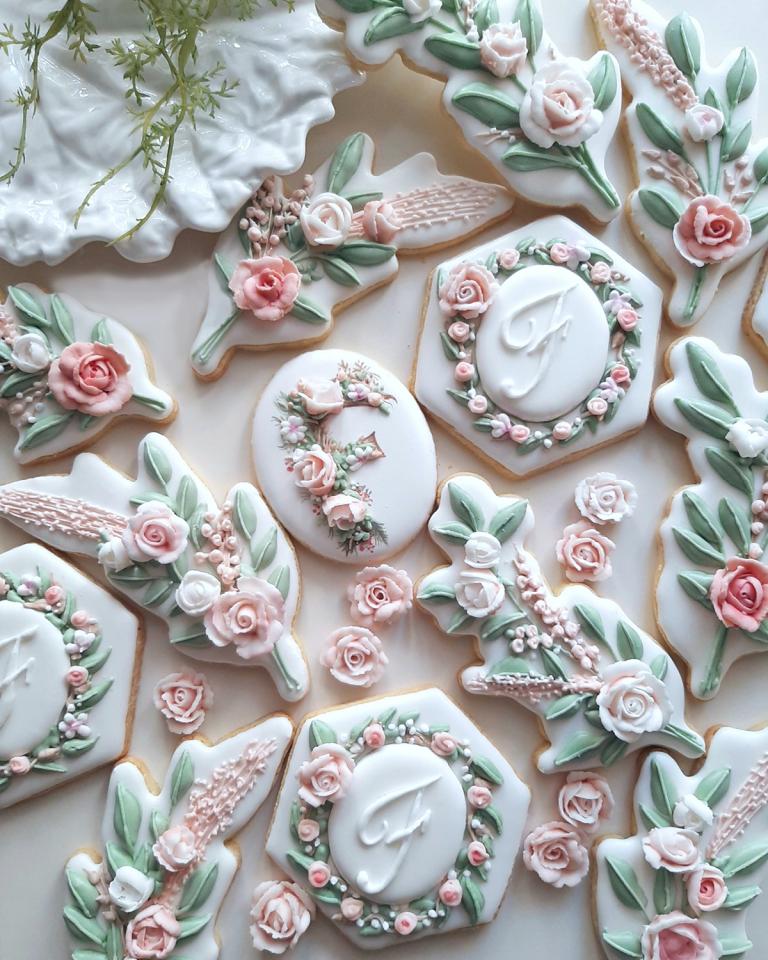 Pastel Posy A (24 biscotti)